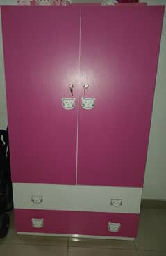 Girls wardrobe, Kids cupboard, Customized kids cupboard, Pink wardrobe