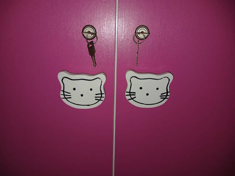 Girls wardrobe, Kids cupboard, Customized kids cupboard, Pink wardrobe 1