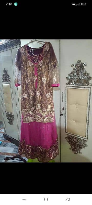 3 piece party wear sharara large size 0