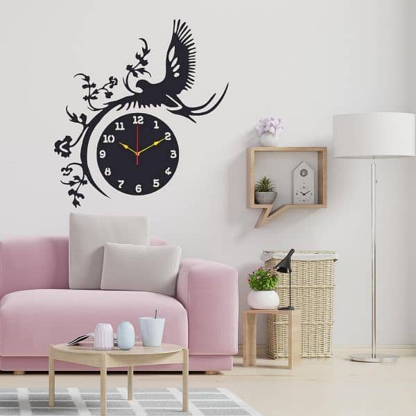 Beautiful design wood wall clock 1