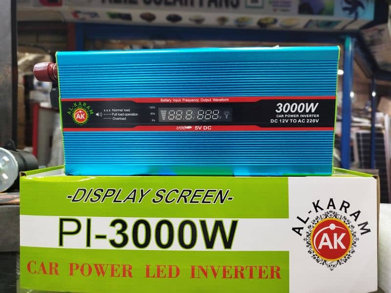 Al-Karam 3000w Car power inverter with display 3