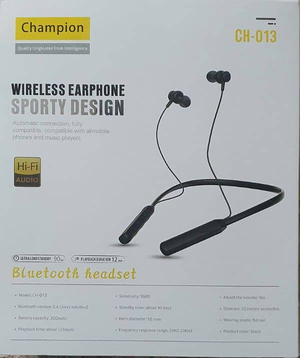 Wireless Bluetooth Neck Earphone 1