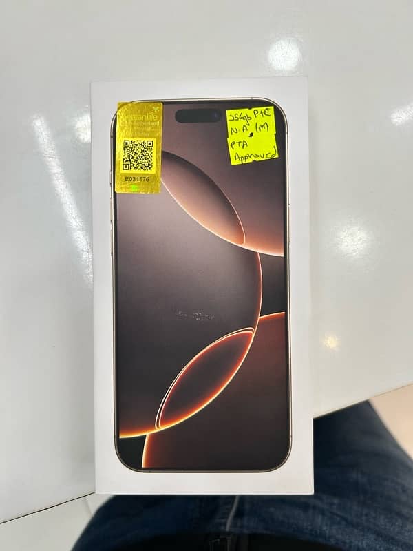 Iphone 16 pro Max/256 Gb/ Brand New/Pta approved 0