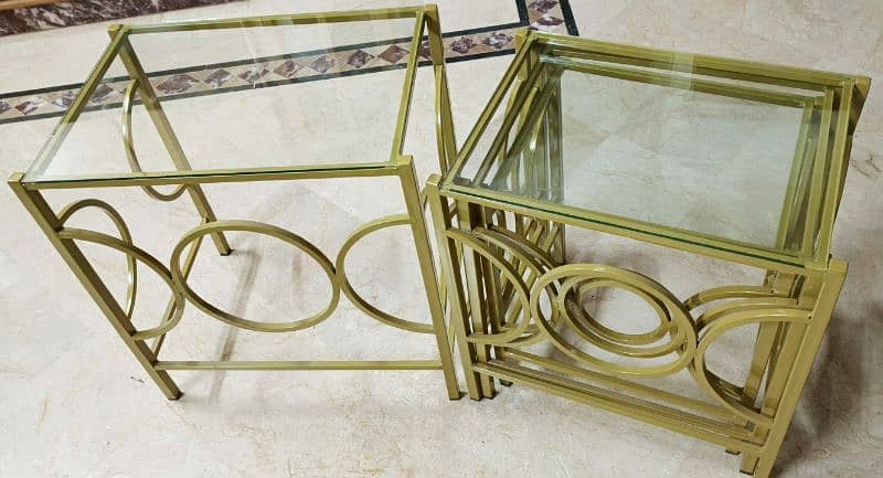 Nesting Tables Set 4 Piece (Elegant Golden) 5