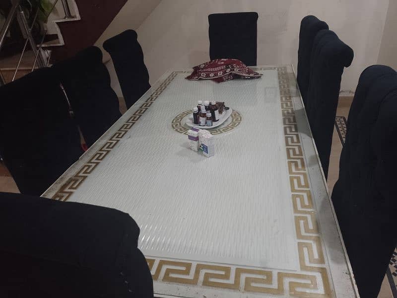 dining for sell black chairs white table 5