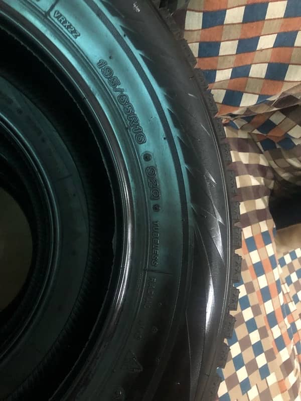 Bridgestone tyres slightly used snow tyres 5