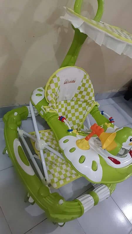 Baby Walker with sun roof For Sale Urgently Need money 2