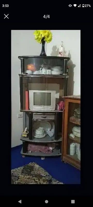 wooden T. V Trolley for sale 0