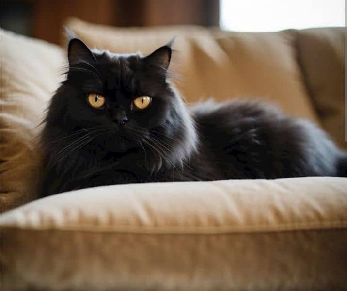 black Persian cat 1