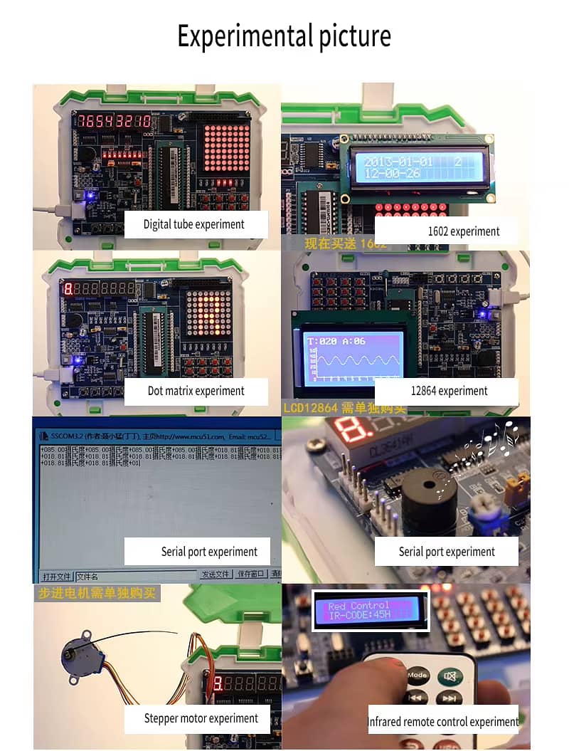 STC89C52 microcontroller development board STC MCU kit 8051 8052 4