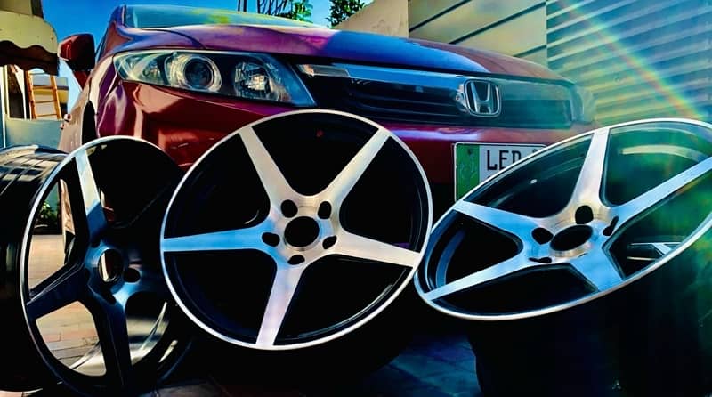 vossen star 17 inch new rim tyres 205 45 17 low profile tires 5 holes 0