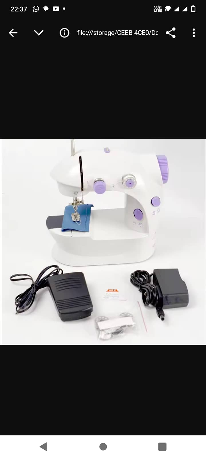 Mini sewing machine imported 2