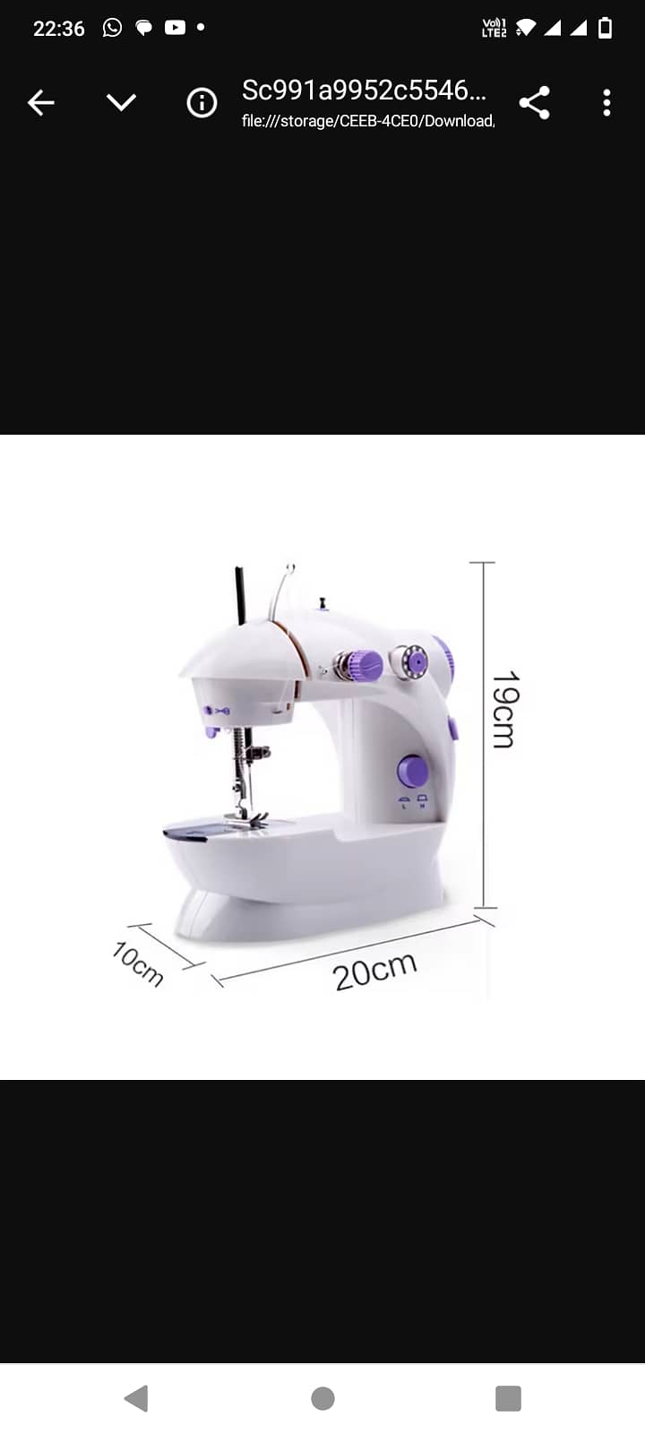 Mini sewing machine imported 5