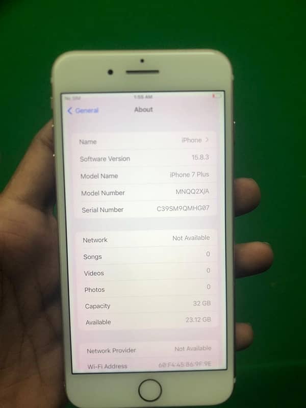 iphone 7plus 32 Gb PTA aproved 99 battery All orginal 4