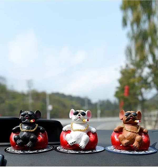 Cool Bulldog Car Ornaments 1