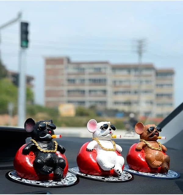 Cool Bulldog Car Ornaments 2