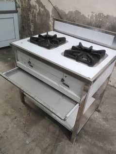 2 burner commercial stove