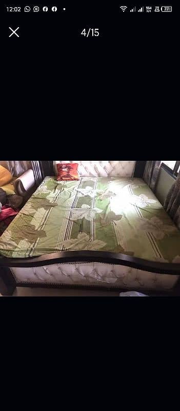 double king size bed  with matress 4