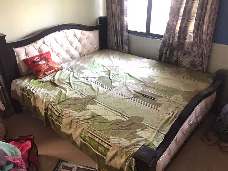 double king size bed  with matress 5