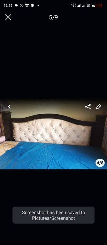 double king size bed  with matress 13