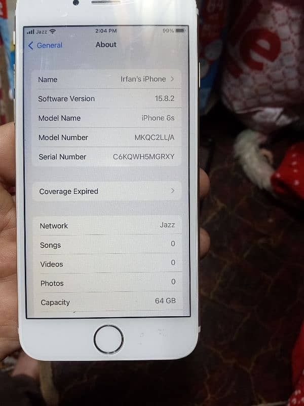 i phone 6s ,64 gb 7