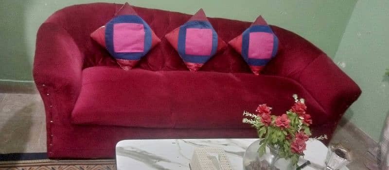 7 seater sofa set Velvet fabric 0