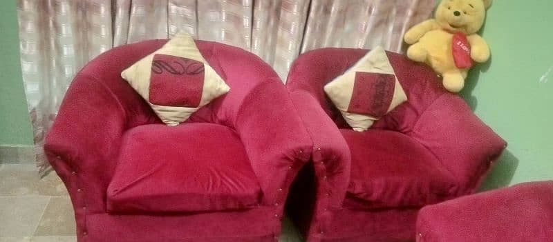 7 seater sofa set Velvet fabric 2