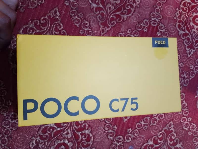 xiaomi Poco c75 8/256 box open phone with box and 33 watt charger 3