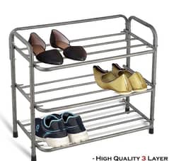 Iron Stand Rack 3 Layer ( Portable ]