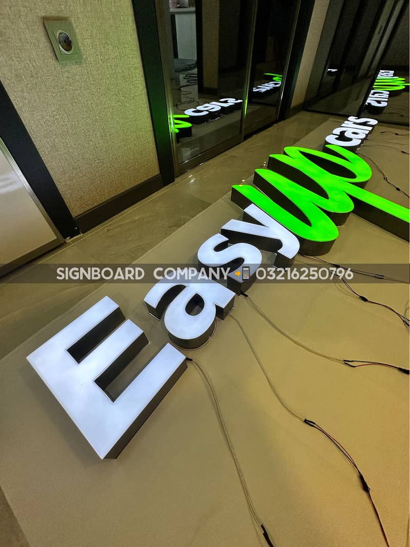 Sign Board in Lahore - Acrylic board- Led & 3D Sign Board- Neon lights 16