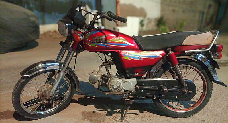 super power red colour bike model 2020 February 70cc bike 5