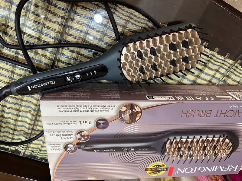 remington hair straightener brush brand new 1