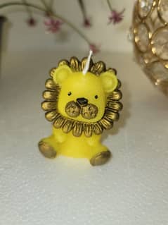 Lion candle for baby shower