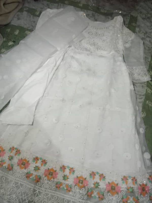 3 piece stitched dress 0