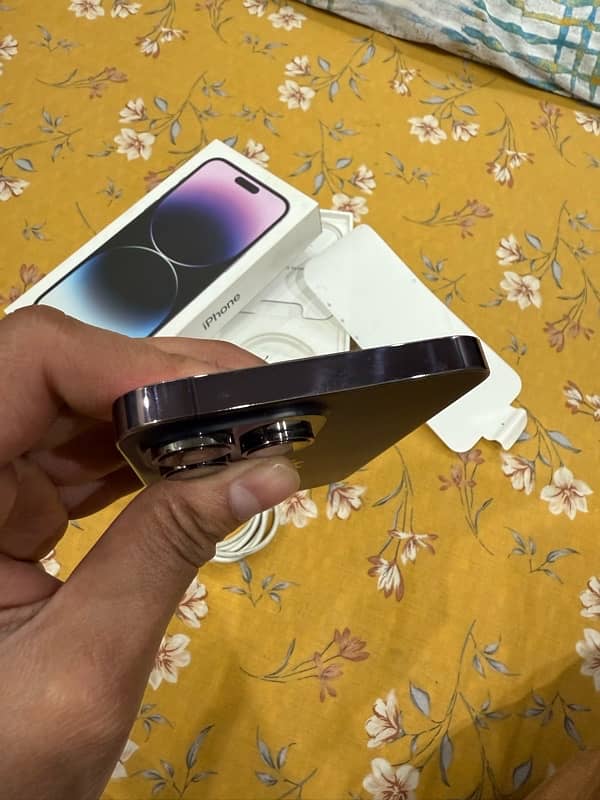 iphone 14 pro max 256gb deep purple PTA approved Esim 5