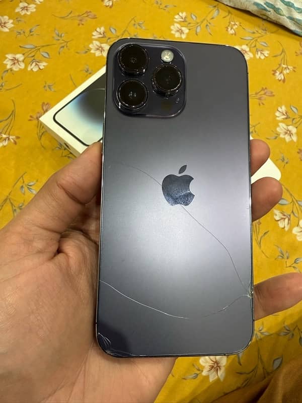 iphone 14 pro max 256gb deep purple PTA approved Esim 6