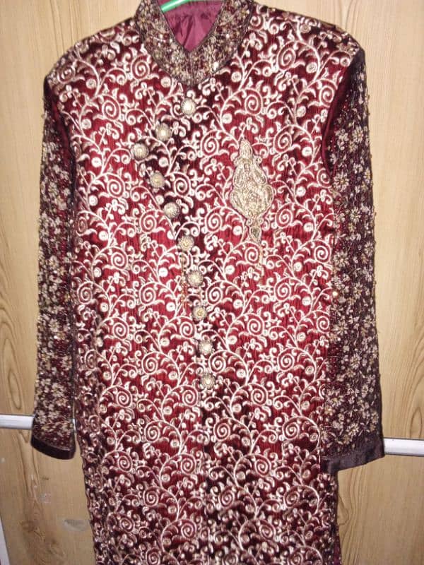 sherwani 1 time use valvet stuff urgent sale 0