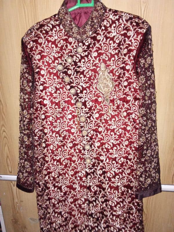 sherwani 1 time use valvet stuff urgent sale 1