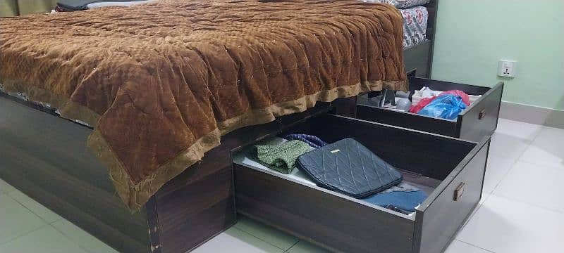 Bed + Wardrobe  - Good condition 0