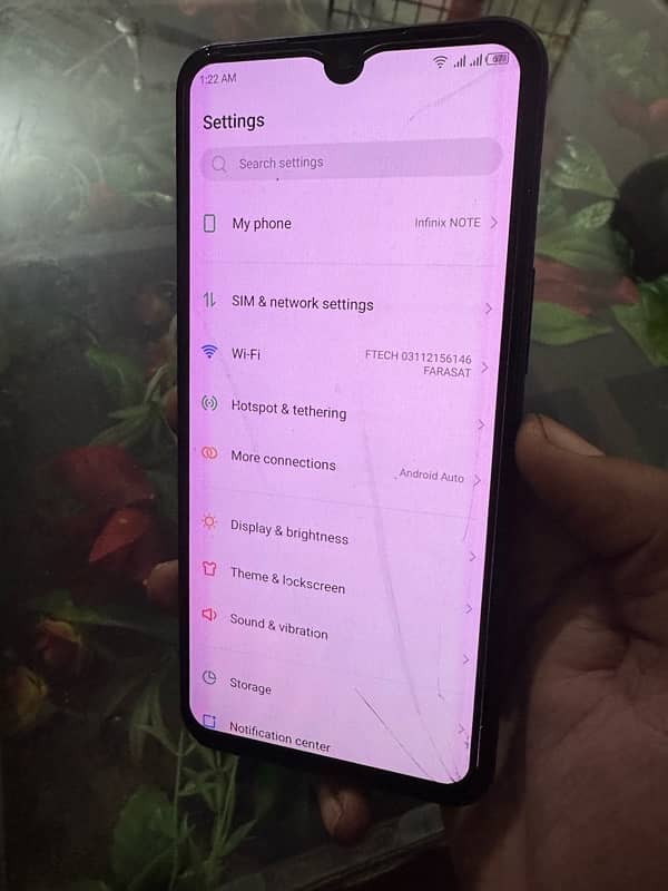 infinix note 11 6+5/128 helio g88 only panel cracked touch working ok 5