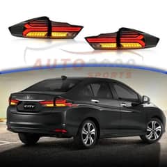 Honda City GM6 2021 LED Tail Lamps Audi Style