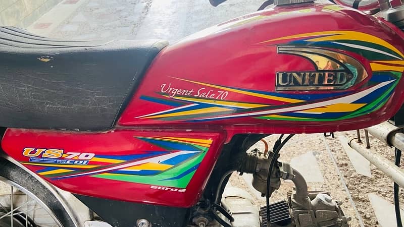 United 70cc Bike | One hand use | For Urgent Sale 5