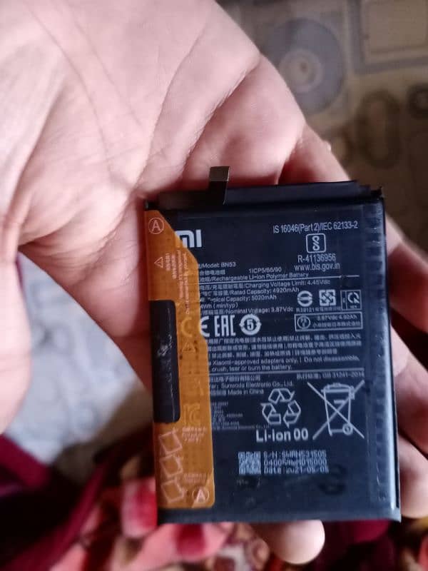 Redmi note 10 pro board and battery 1