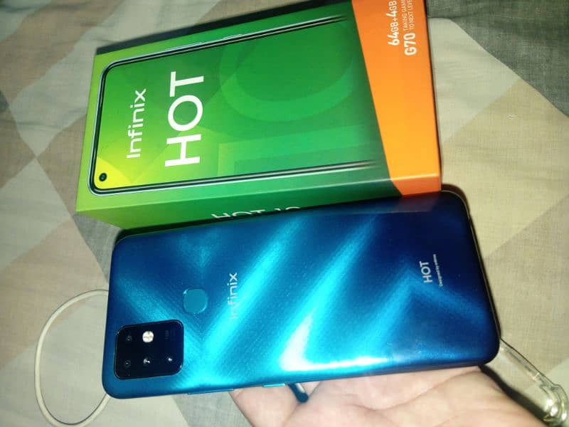 Infinix hot 10 with box and accessories 2