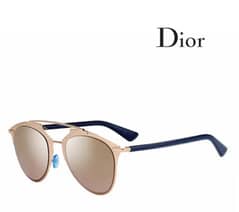 Dior Rose Gold Tone Prism Mirrored DiorReflected Aviator Sunglasses