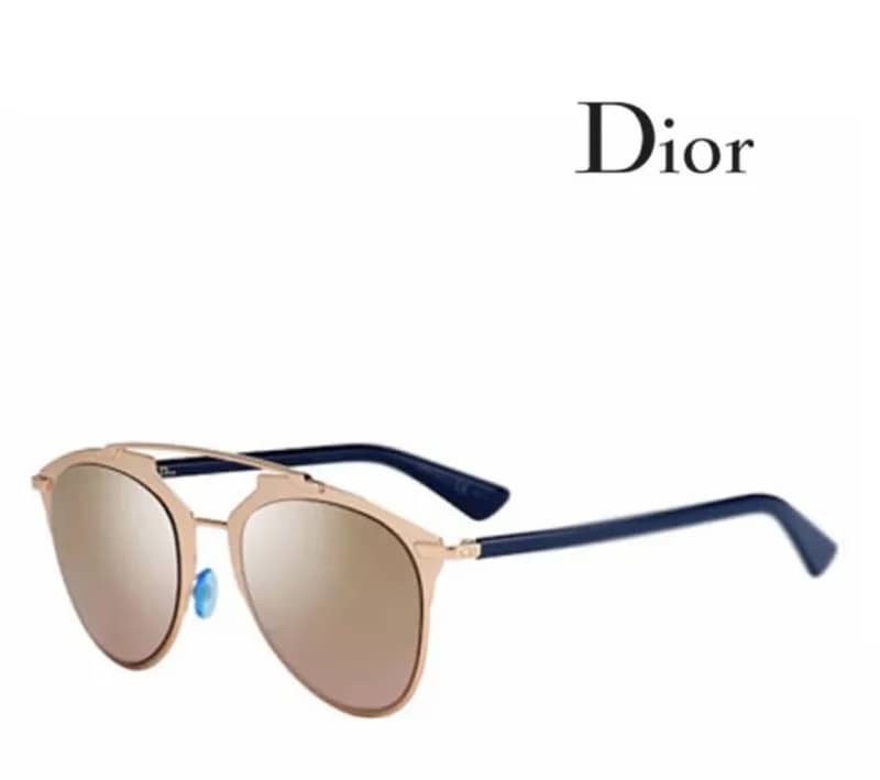 Dior Rose Gold Tone Prism Mirrored DiorReflected Aviator Sunglasses 0