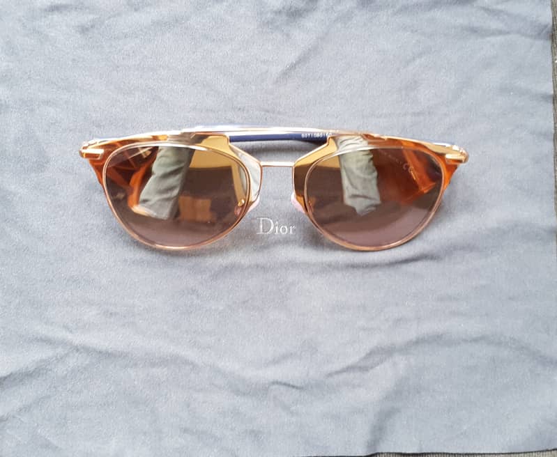 Dior Rose Gold Tone Prism Mirrored DiorReflected Aviator Sunglasses 2