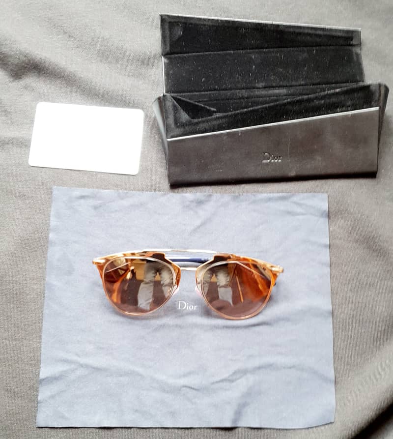 Dior Rose Gold Tone Prism Mirrored DiorReflected Aviator Sunglasses 4