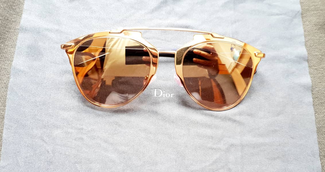 Dior Rose Gold Tone Prism Mirrored DiorReflected Aviator Sunglasses 5