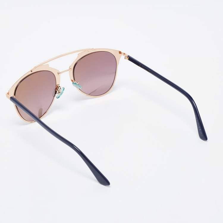 Dior Rose Gold Tone Prism Mirrored DiorReflected Aviator Sunglasses 8